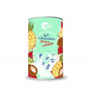 Розчинний гарячий шоколад ICE PINA COLADA. Піна колада.  200г. БЕЗКОШТОВНА доставка від 5шт. (1кг)!