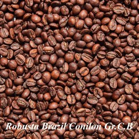 Кава зернова мелена Robusta Brazil Conilon Gr.C.B.