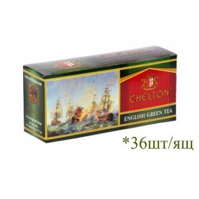 Чай ЧЄЛТОН English Green Tea (Англійський Зелений чай) 25*2г  ф/п ( 36 шт/ящ)