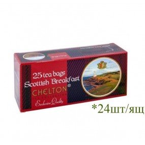 Чай ЧЄЛТОН Scottish Breakfast (Шотландський сніданок) 25*2г  ф/п (24 шт/ящ)