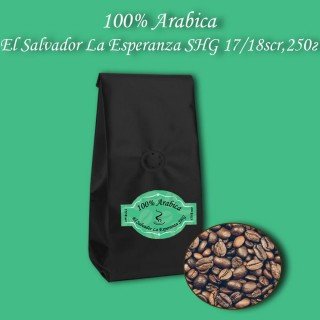 Кава зернова Arabica El Salvador  Finka La Esperanza SHG 17/18scr (Арабіка Ель Сальвадор Фінка Ла Есперанса) 250г.  БЕЗКОШТОВНА  ДОСТАВКА від 1кг!