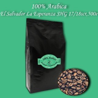 Кава зернова Arabica El Salvador  Finka La Esperanza SHG 17/18scr (Арабіка Ель Сальвадор Фінка Ла Есперанса) 500г.  БЕЗКОШТОВНА  ДОСТАВКА від 1кг!