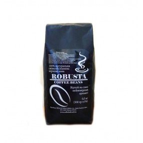 Кава зернова Robusta 500г. БЕЗКОШТОВНА доставка від 1кг!