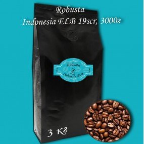 Кава зернова Robusta Indonesia ELB 19scr С.В. 3000г