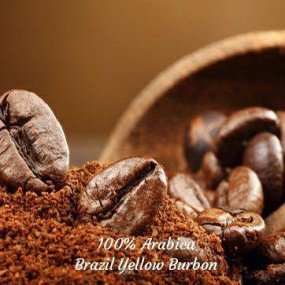 Кава зернова мелена Arabica Brazil Yellow Burbon Gr.C.B.