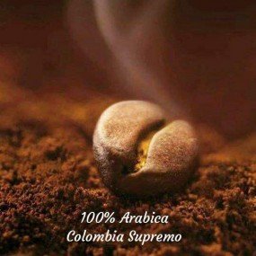 Кава зернова мелена Arabica Colombia Supremo Gr.C.B.