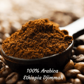 Кава зернова мелена Arabica Ethiopia Djimmah Gr.C.B.