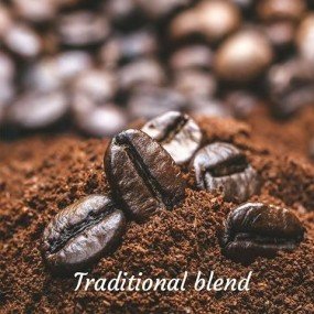 Кава зернова мелена Traditional blend Gr.C.B.