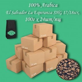 Кава зернова Arabica El Salvador Finca La Esperanza 17/18scr C.B. 100г (24шт/ящ)