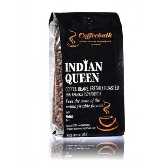 АКЦІЯ! Кава зерновa  Indian Queen 18scr (Індійська Королева) 500г. TM COFFEEBULK! БЕЗКОШТОВНА доставка від 1кг!