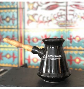 Джезва керамічна брендована Coffeebulk. 400 мл. (турка європейська)