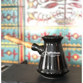 Джезва керамічна брендована Coffeebulk. 400 мл. (турка європейська)