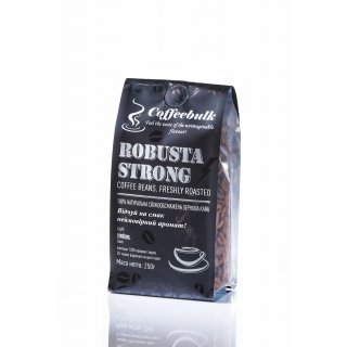 АКЦІЯ! Кава зернова Robusta Strong 18scr (Робуста Стронг) 250г. TM COFFEEBULK ! БЕЗКОШТОВНА доставка від 1кг!