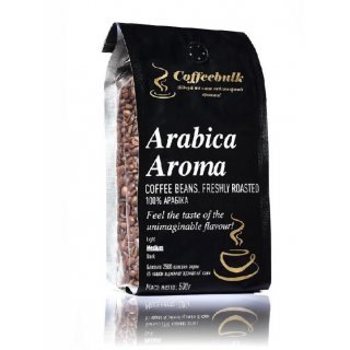 АКЦІЯ! Кава зернова Arabica Aroma 17/18scr (Арабіка Арома) 500г. TM COFFEEBULK! БЕЗКОШТОВНА доставка від 1кг!