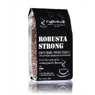 АКЦІЯ! Кава зернова Robusta Strong 18scr (Робуста Стронг) 500г. TM COFFEEBULK ! БЕЗКОШТОВНА доставка від 1кг!