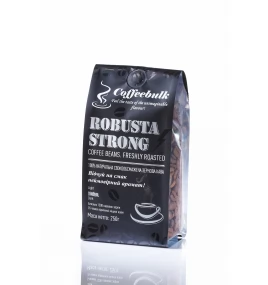 АКЦІЯ! Кава зернова Robusta Strong 18scr (Робуста Стронг) 250г. TM COFFEEBULK ! БЕЗКОШТОВНА доставка від 1кг!